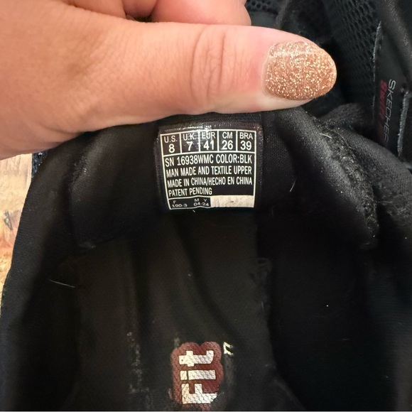 Skechers Swift Fit Men's Black Athletic Shoes, Size 8 - Picture 6 of 6